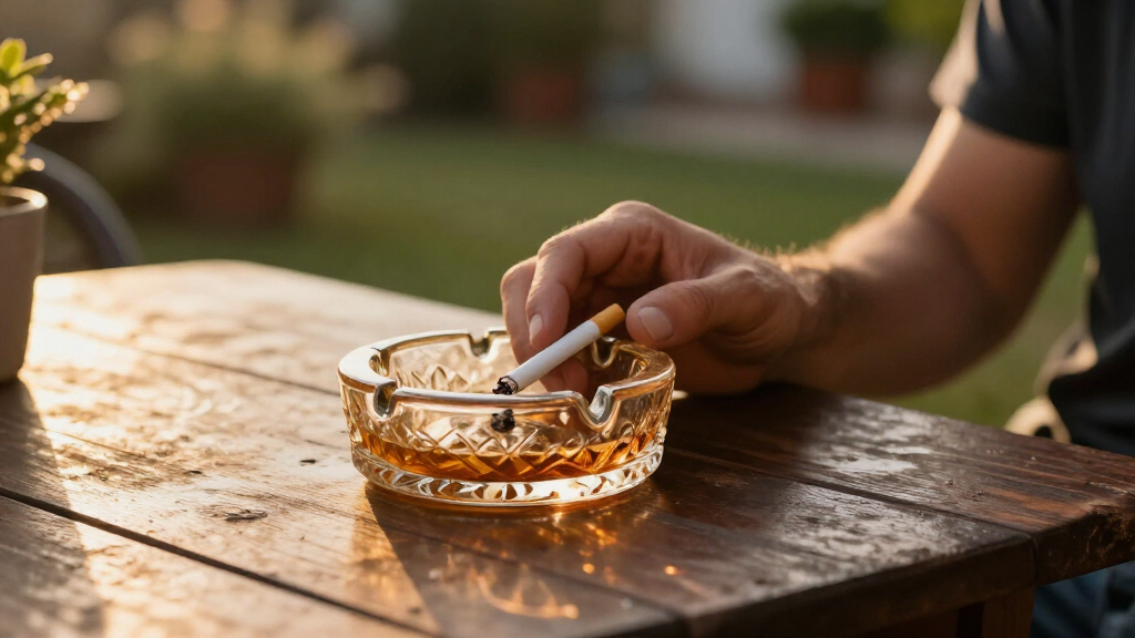 best vintage glass ashtrays