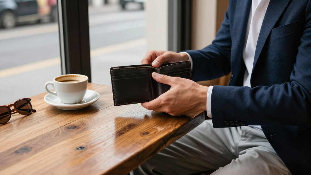 luxury men's leather wallets