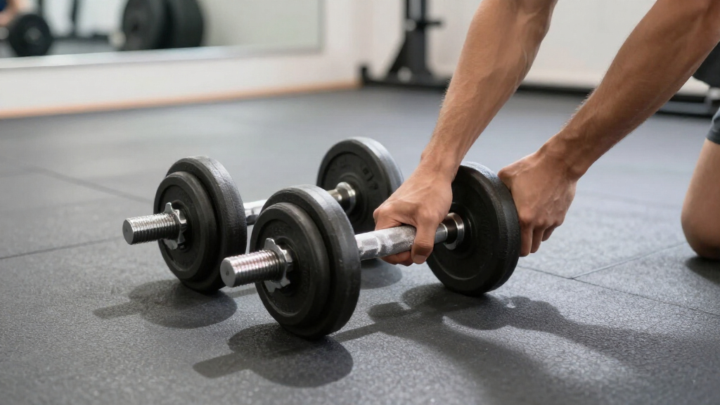 compact adjustable dumbbells