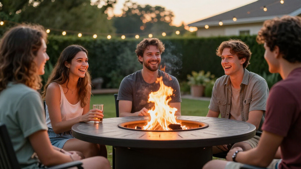 best backyard fire pit tables for entertaining