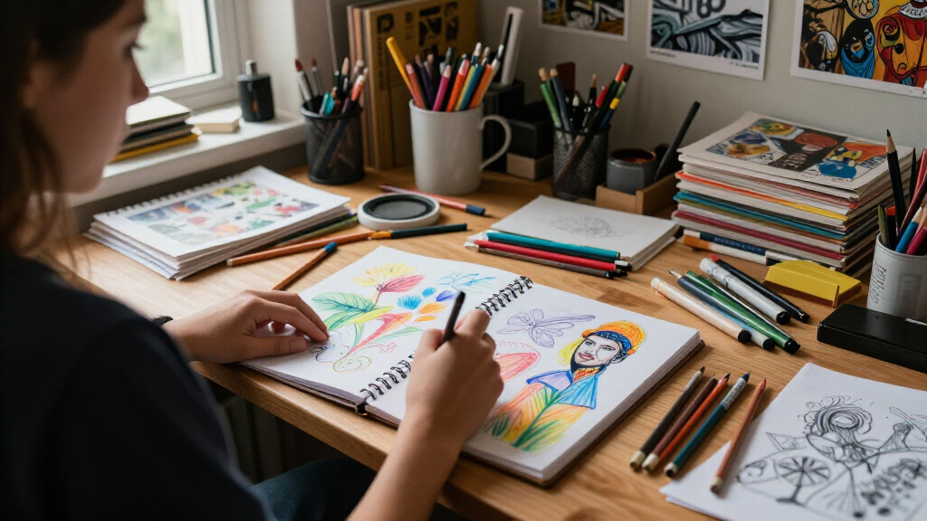 creative sketchbooks for students