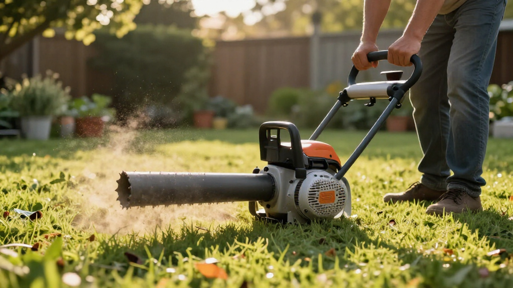 gas-powered leaf blowers