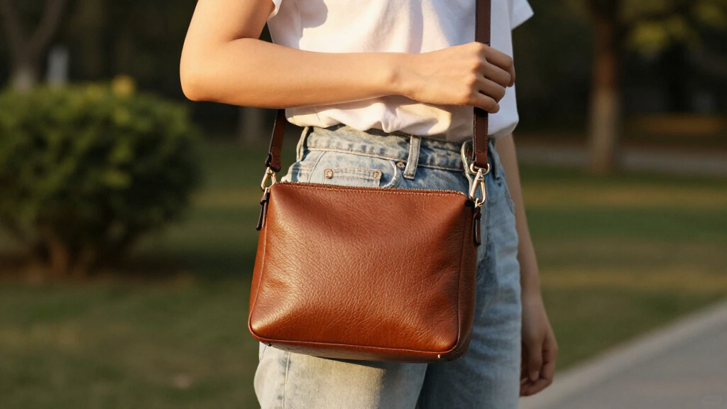 leather crossbody bag women