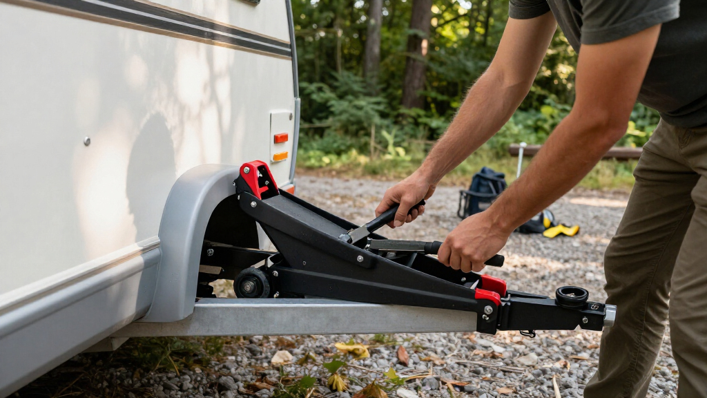best electric trailer jack for towing road trips with easy installation