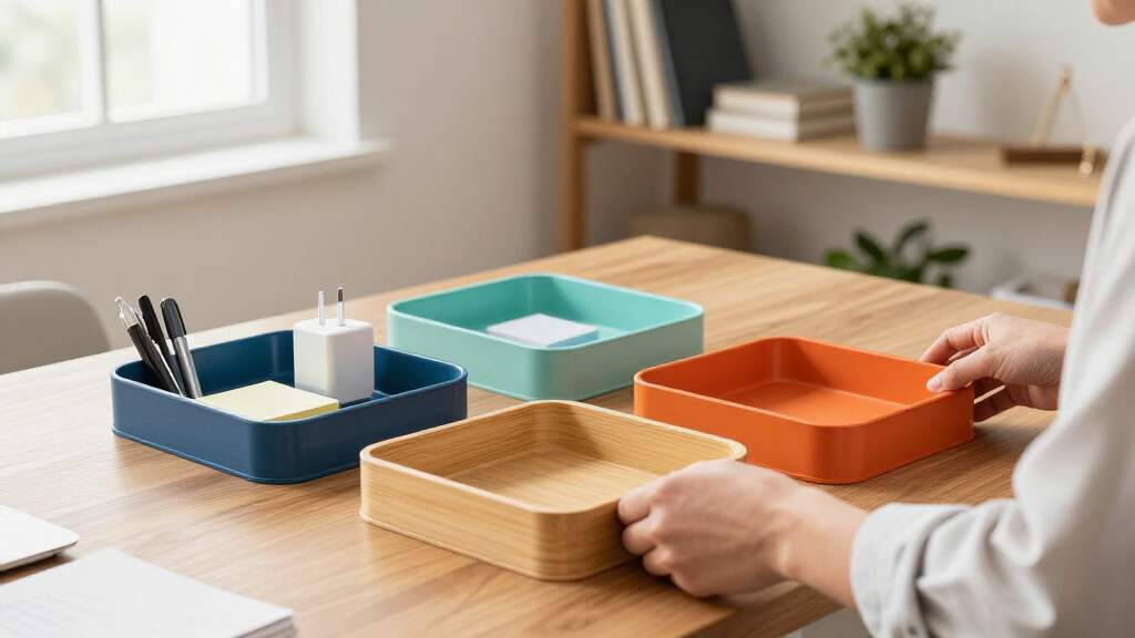 desk organization trays