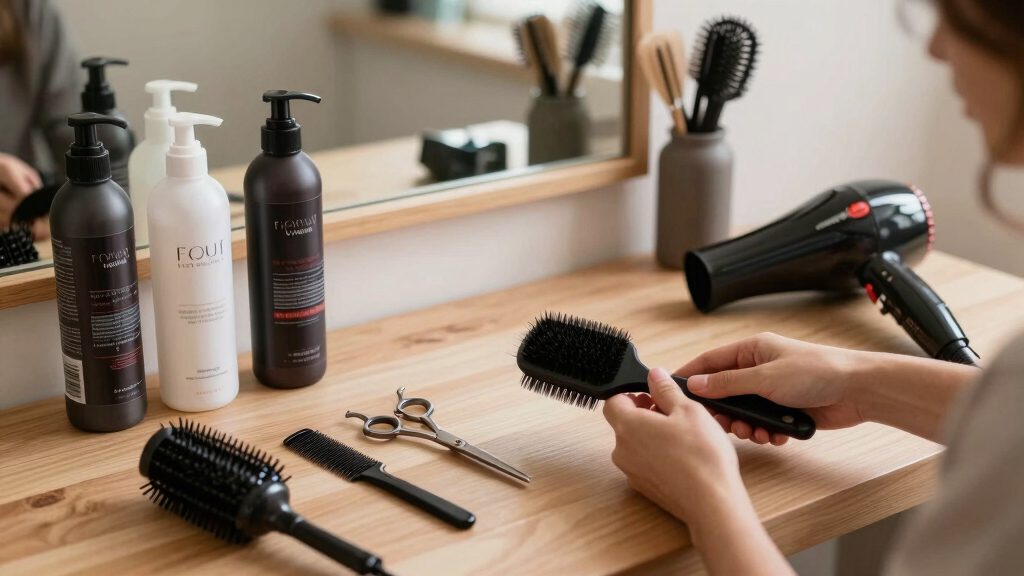 styling hair