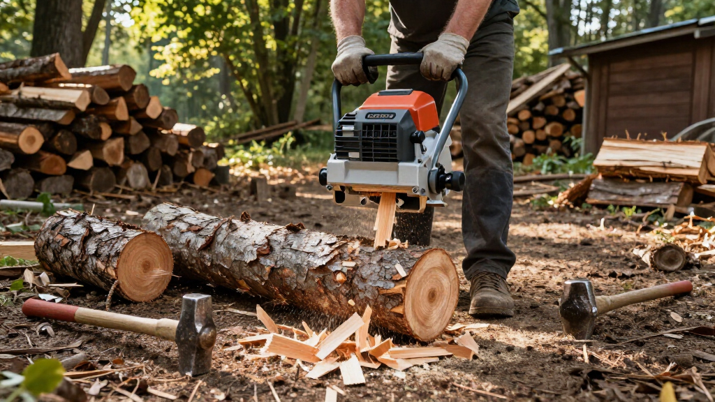 gas powered log splitters