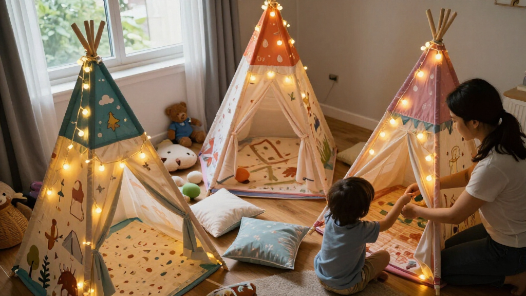fairy castle tents with lights