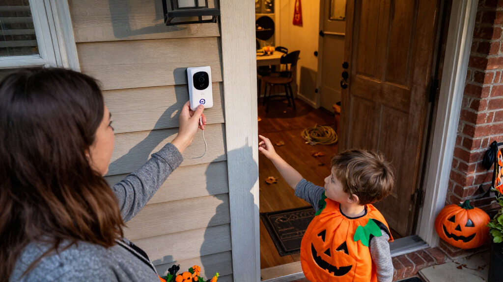 smart Halloween doorbell cameras