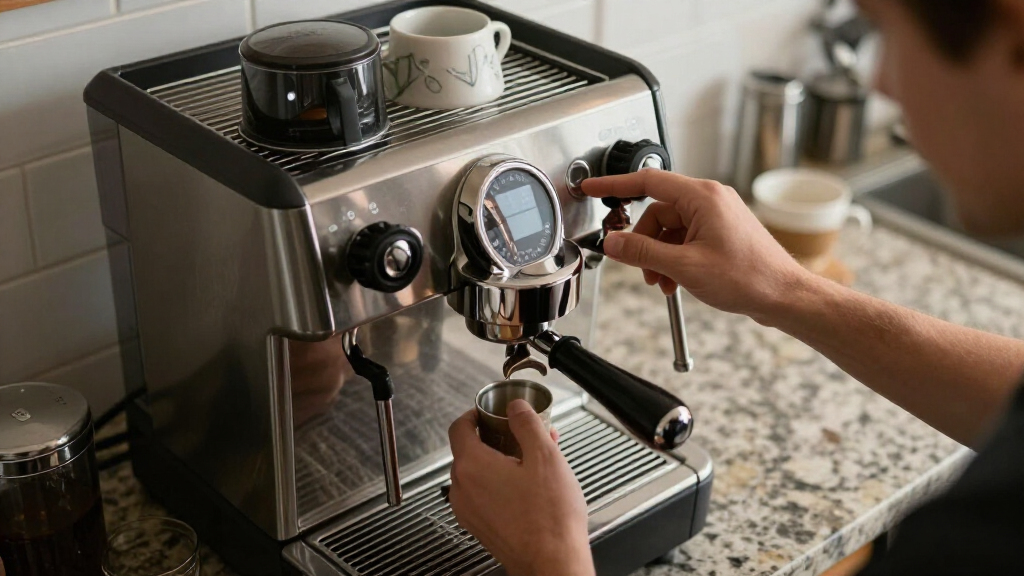 best dual boiler espresso machine with integrated shot timer