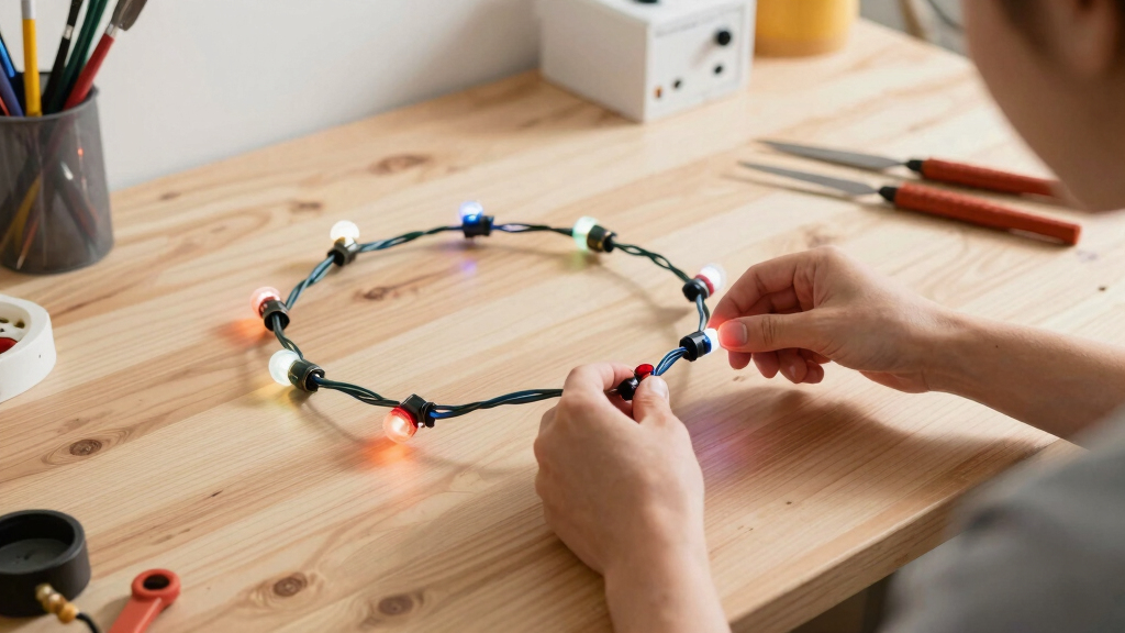 patriotic LED string lights