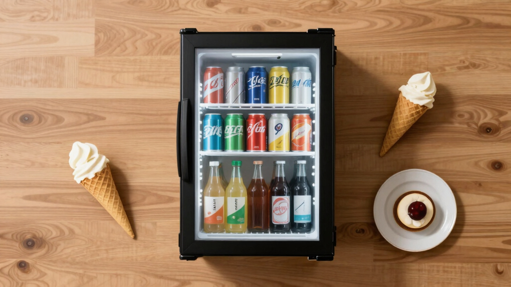 commercial beverage fridge glass door
