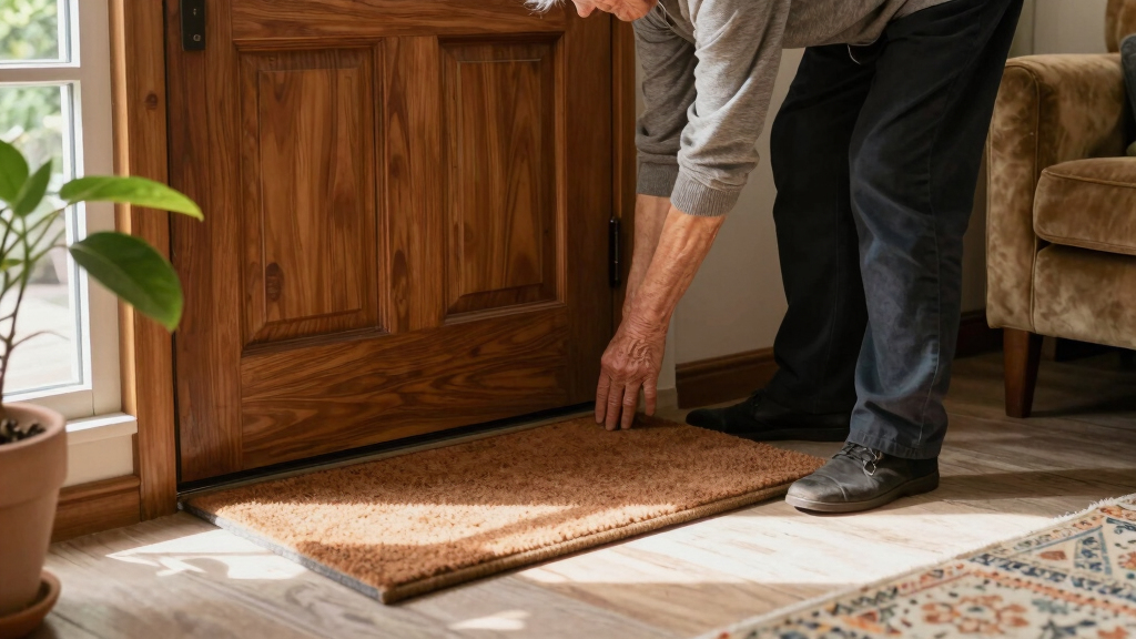 felt draft stopper door rug