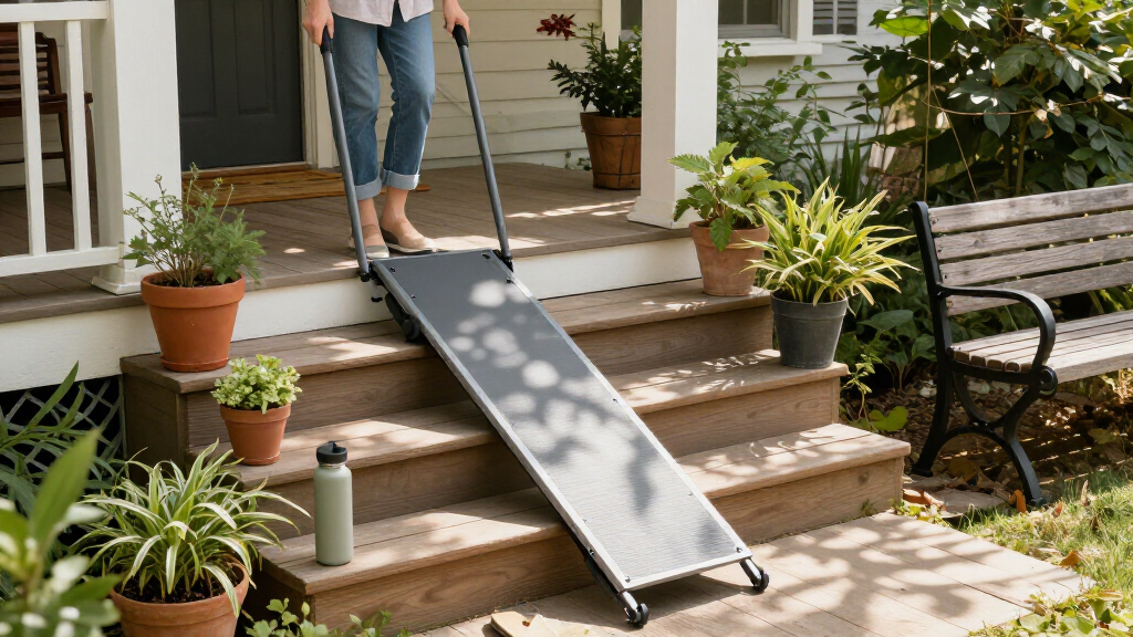 wheelchair ramp portable for home steps