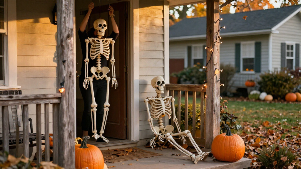 Halloween skeleton decorations