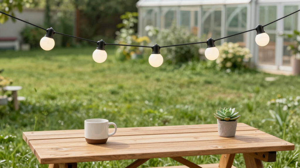 garden outdoor string lights