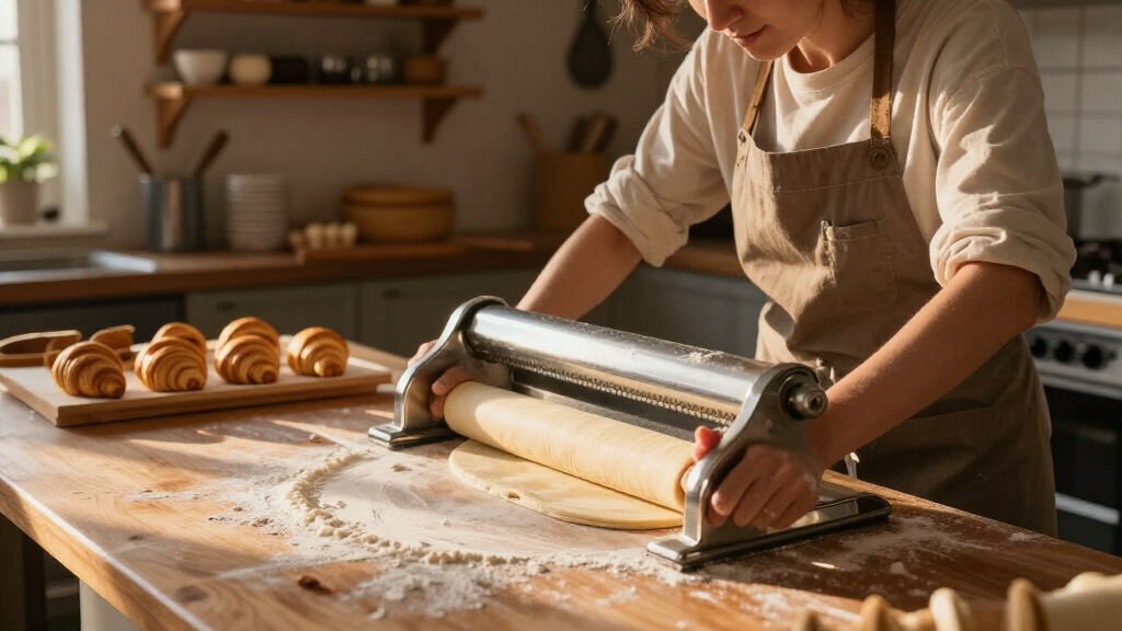 countertop dough sheeter for croissants