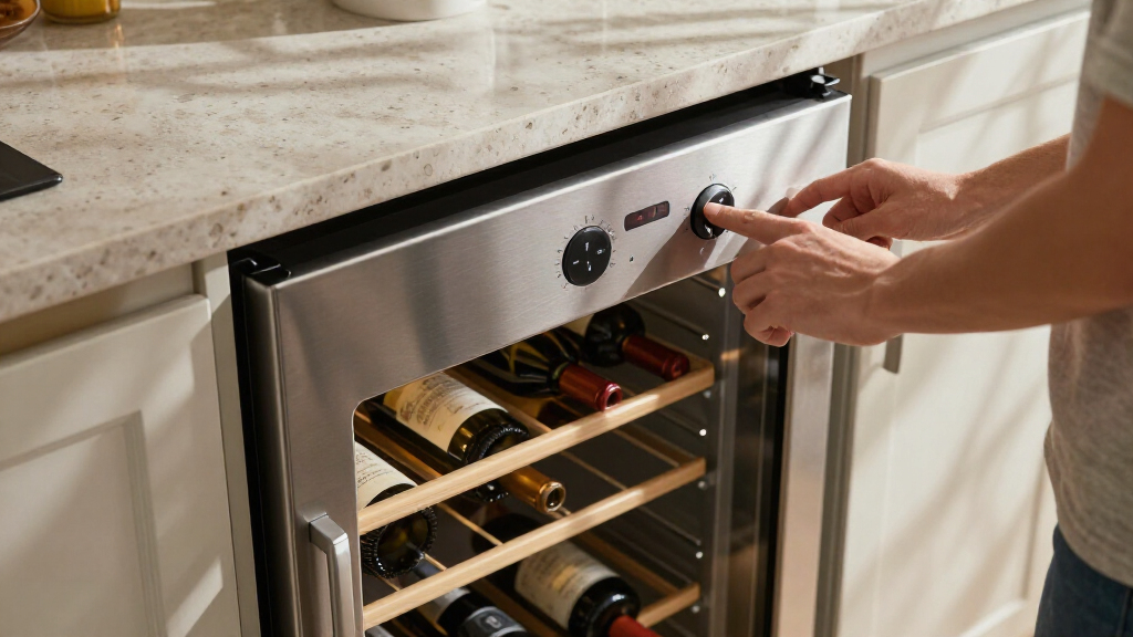 wine fridge dual zone