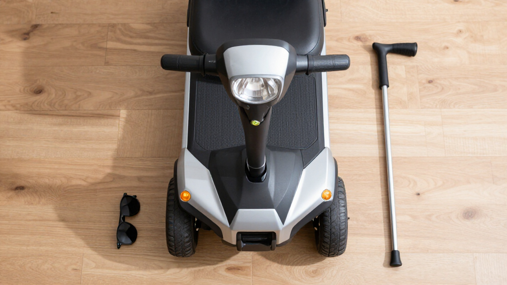 mobility scooter with headlights and turn signals