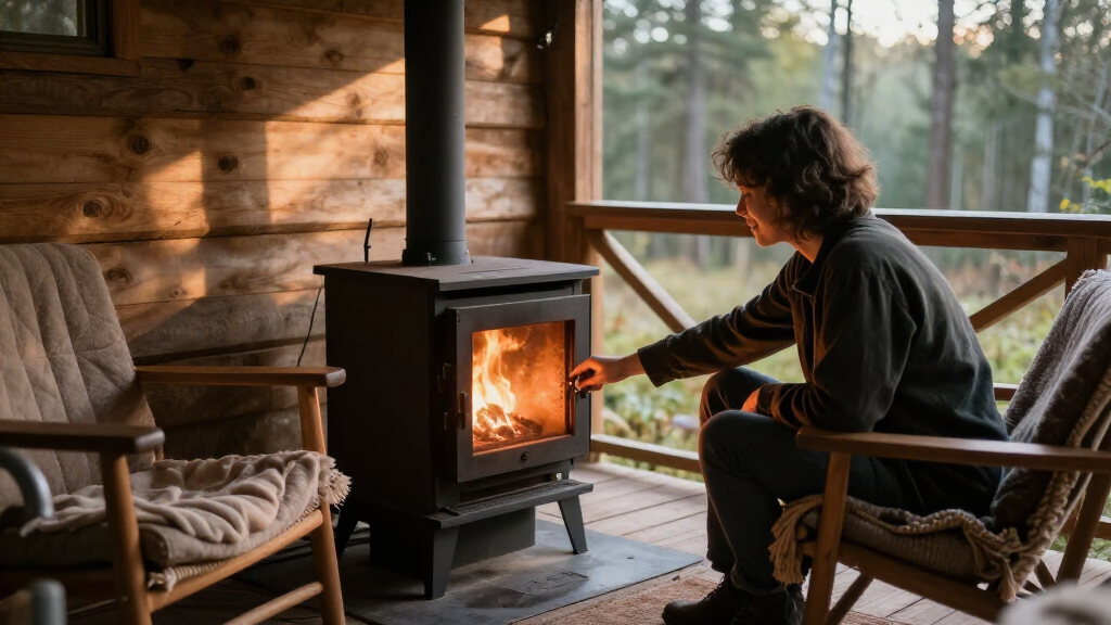 pellet stoves for offgrid cabins