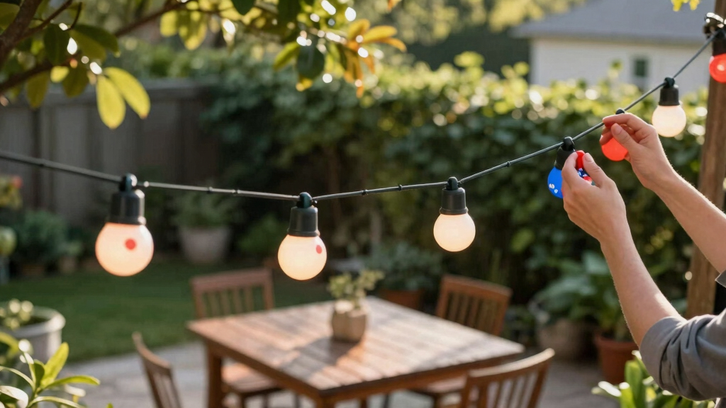 patriotic outdoor string lights