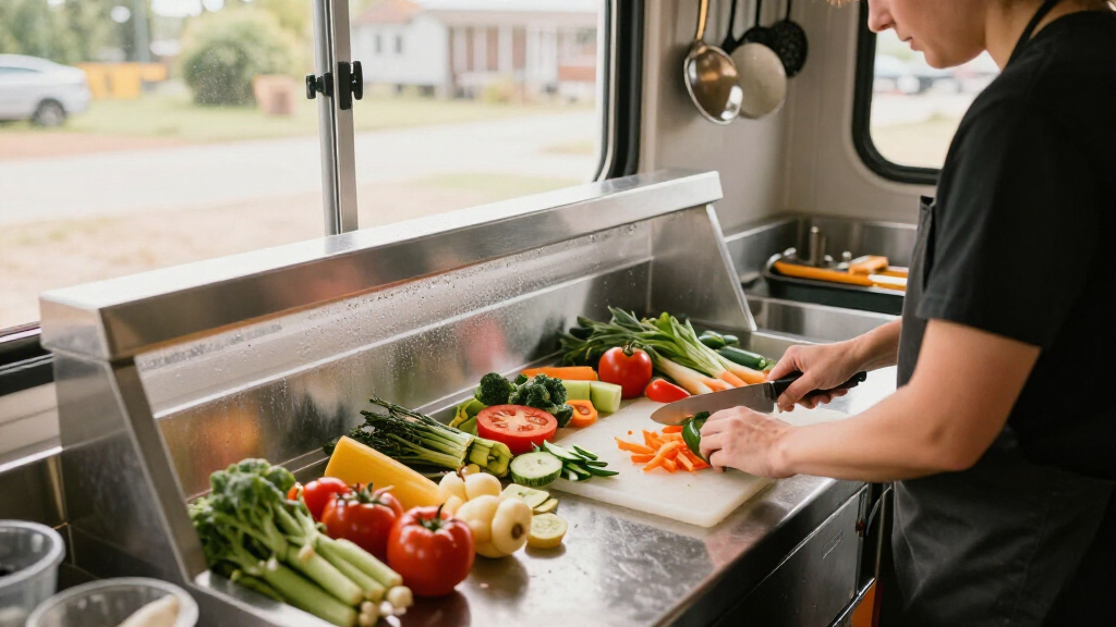 best stainless steel refrigerated prep tables for mobile kitchens