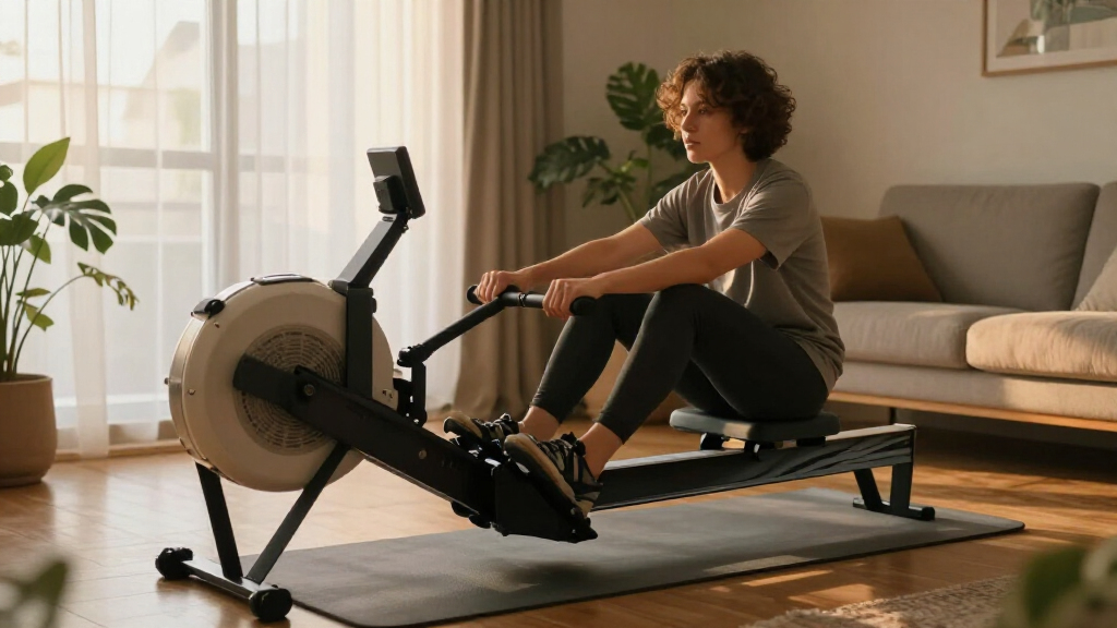 compact home rowing machine