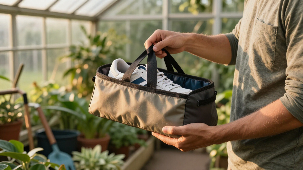 spacesaving travel shoe bags