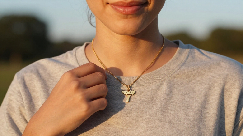 14k gold angel number necklace 777