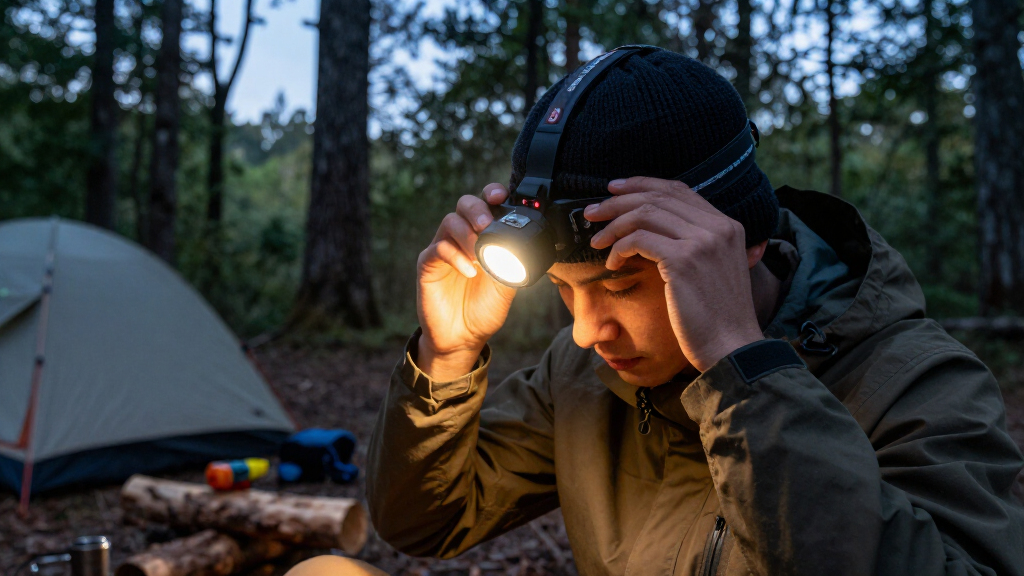 rechargeable headlamp for off grid living