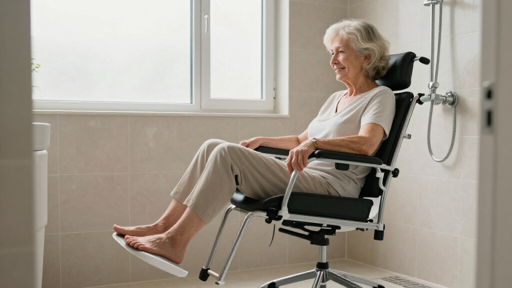 tilt in space shower commode chairs