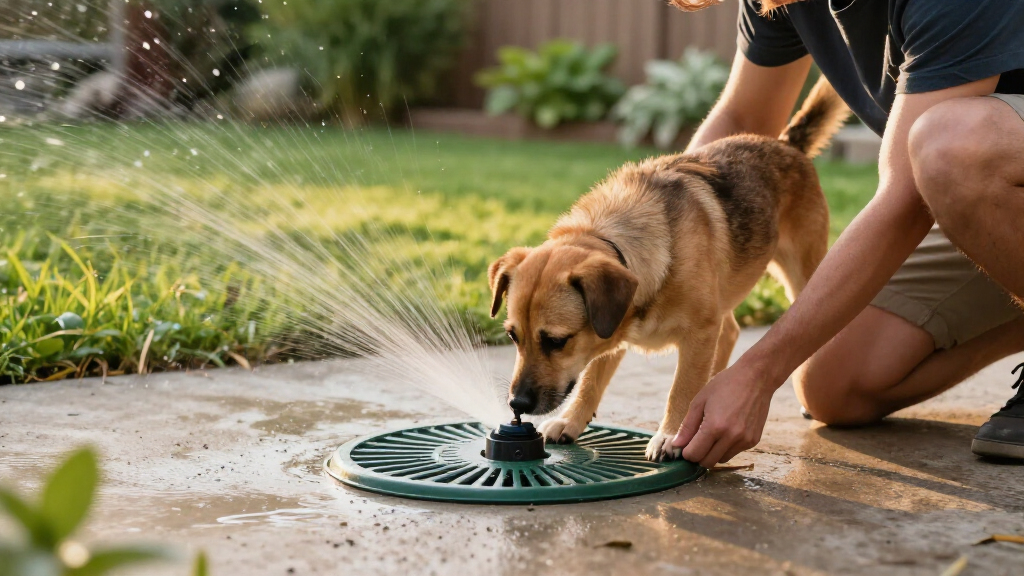 sprinkler pad for dogs