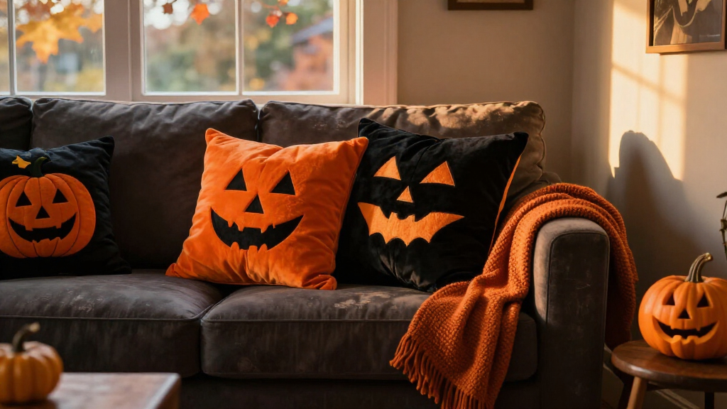Halloween throw pillow covers