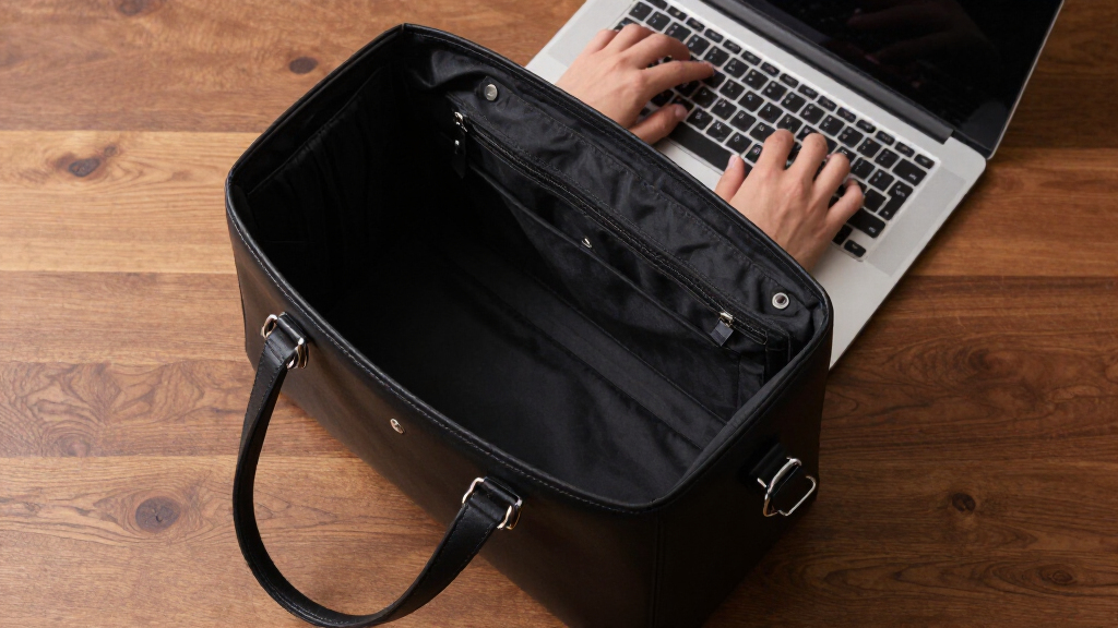 italian leather laptop tote bags with laptop compartment