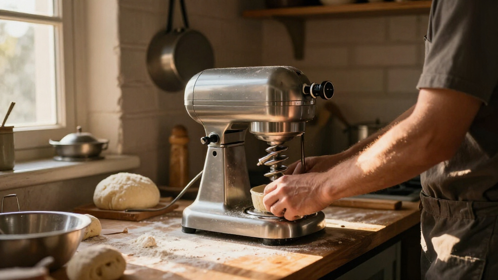spiral dough mixer with dual speed motor
