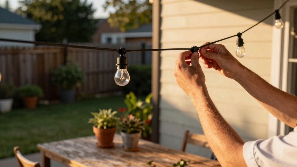 smart outdoor string lights