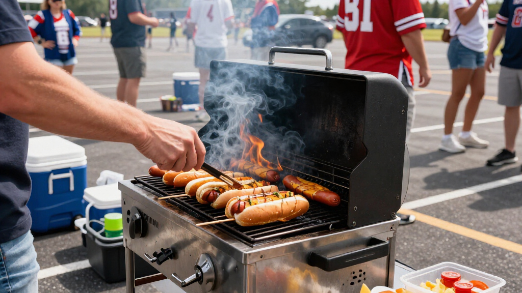 best portable grill for stadium parking lot cookouts