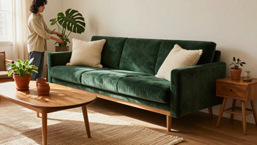best green living room decor