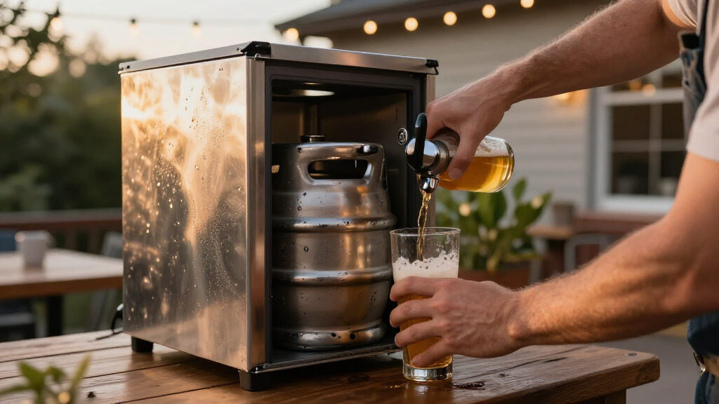 kegerator for quarter barrel keg