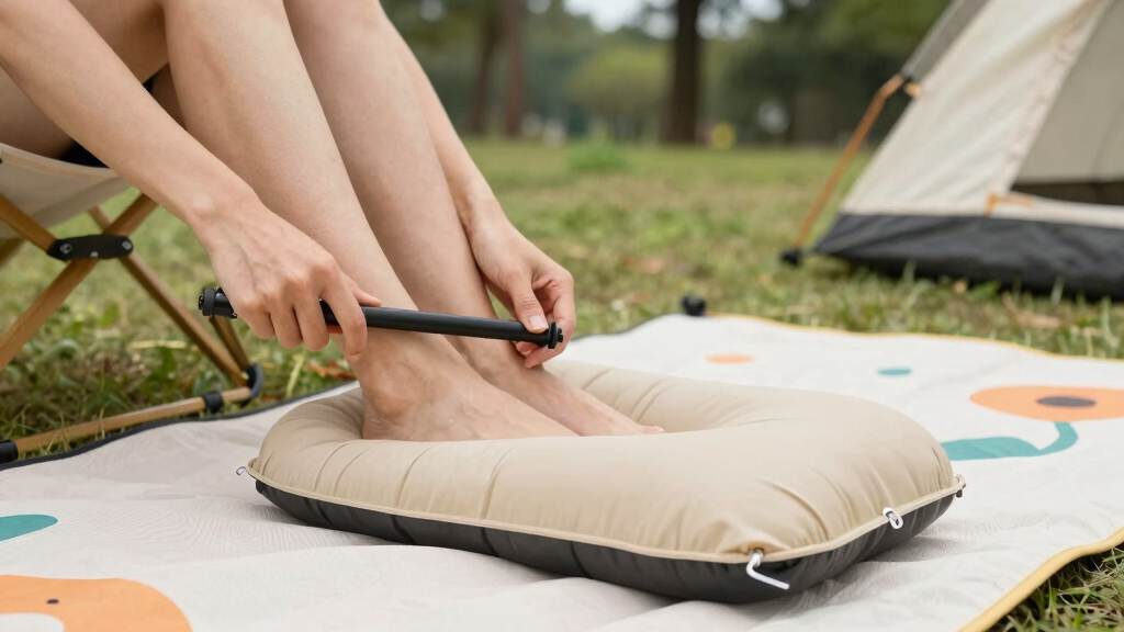 inflatable footrest