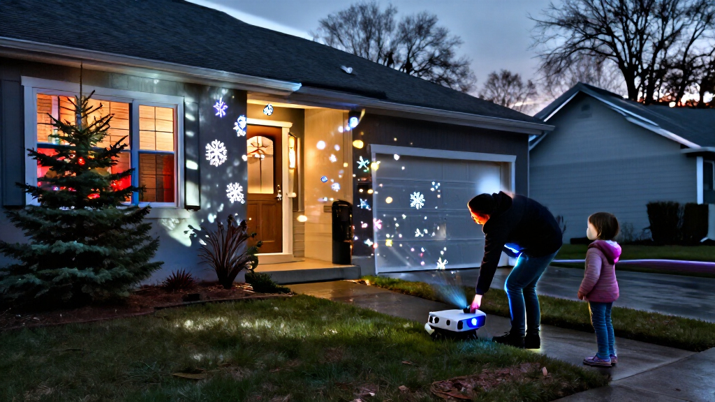smart projector Christmas lights