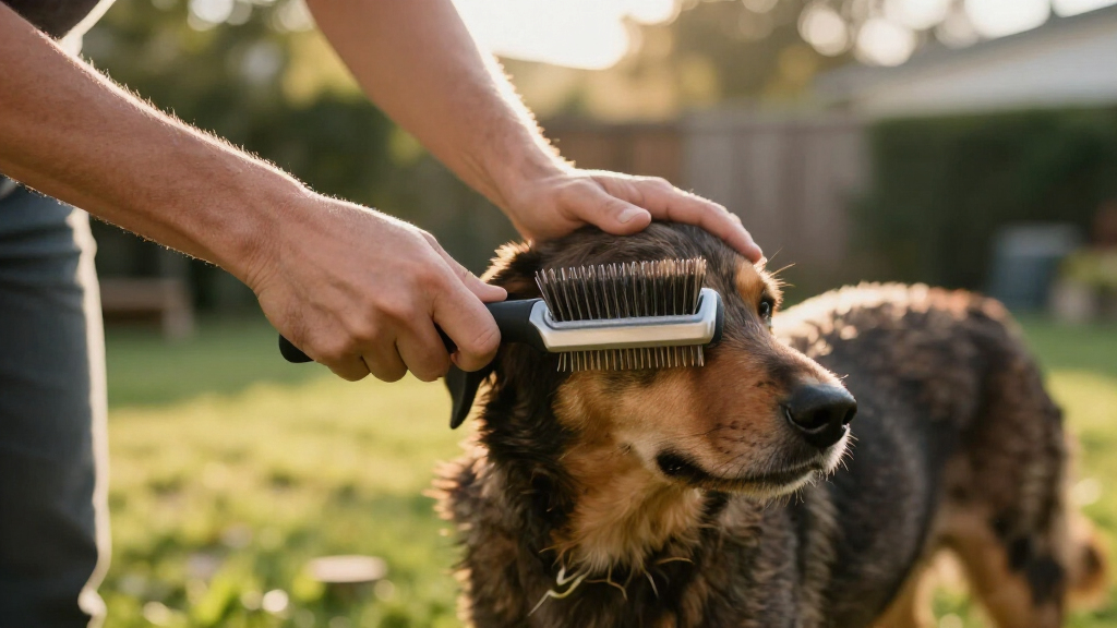 selfcleaning slicker brush