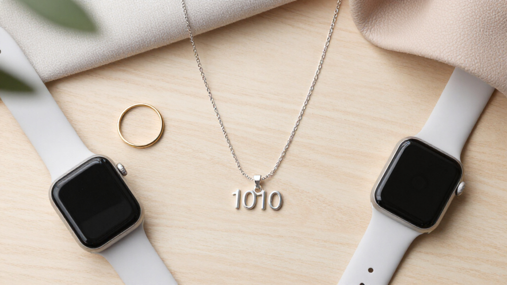 angel number necklace 1010 sterling silver premium
