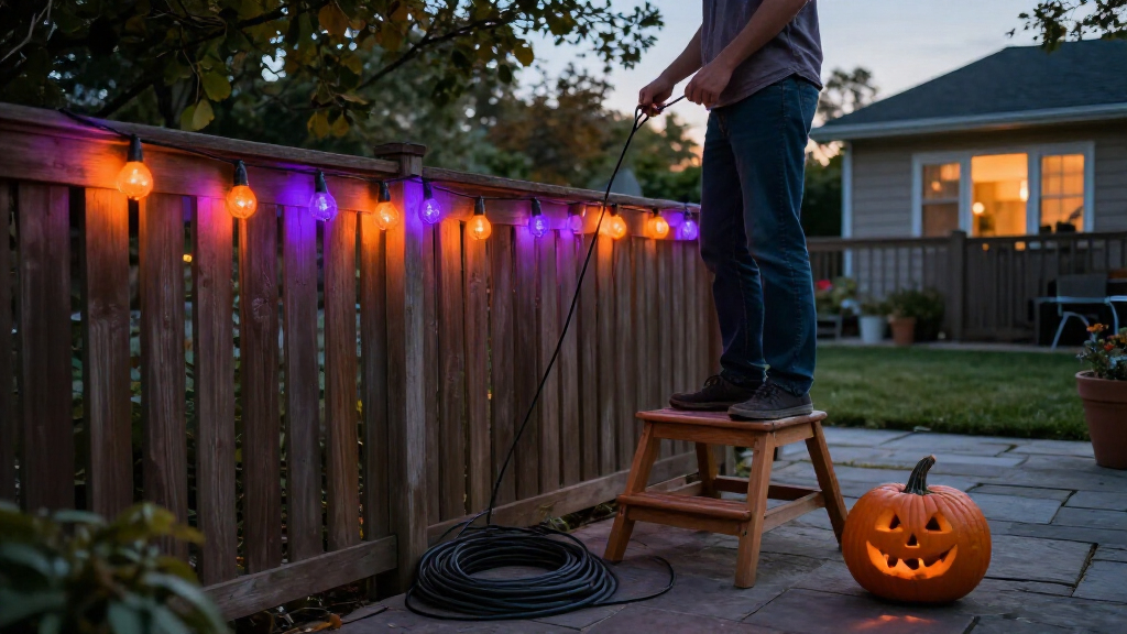Halloween outdoor string lights