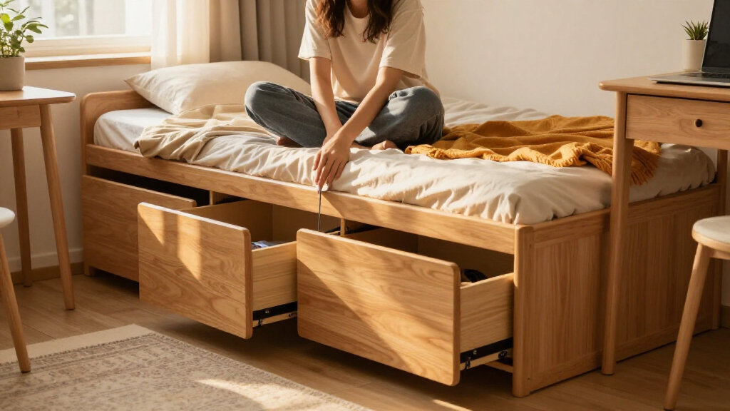 space-saving dorm room furniture