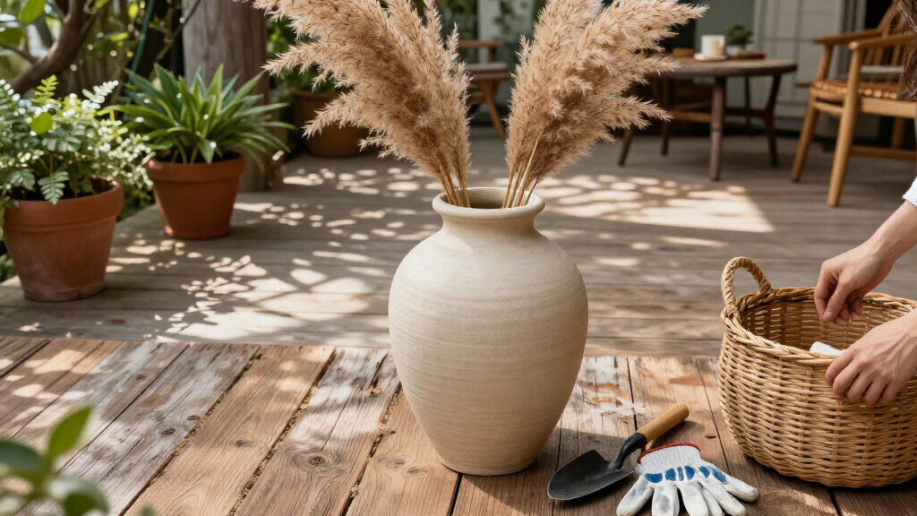 large ceramic floor vase