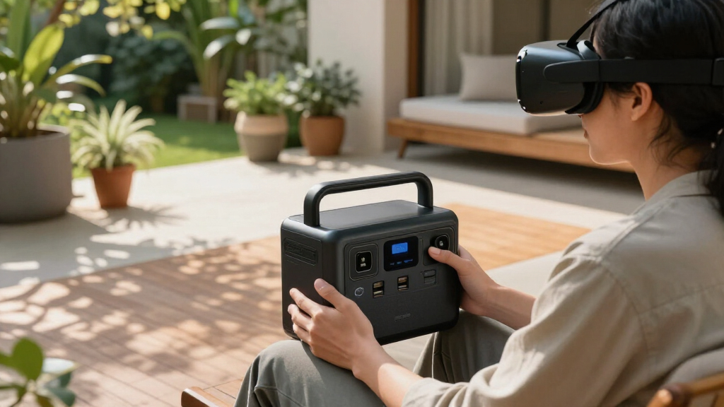 portable power station for a vr setup