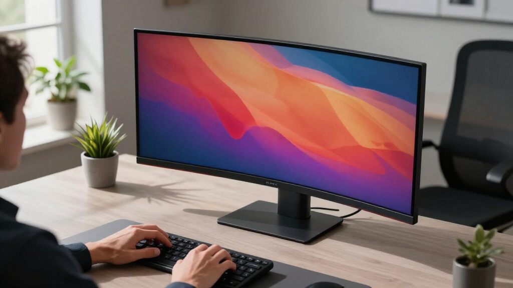 curved monitors for immersive viewing