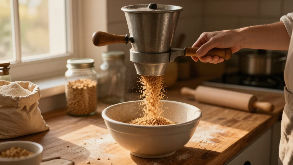 manual grain mill heavy duty for baking