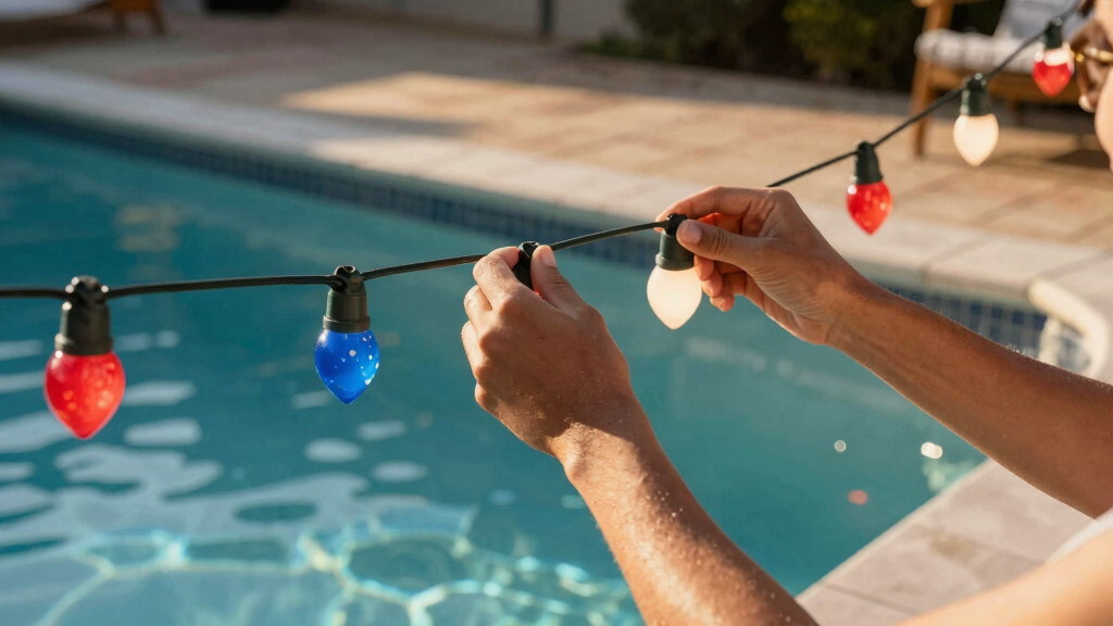 patriotic outdoor string lights